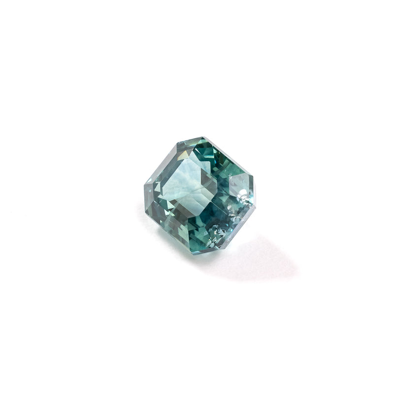 "AYANNA" - EMERALD CUT TEAL MONTANA SAPPHIRE-2