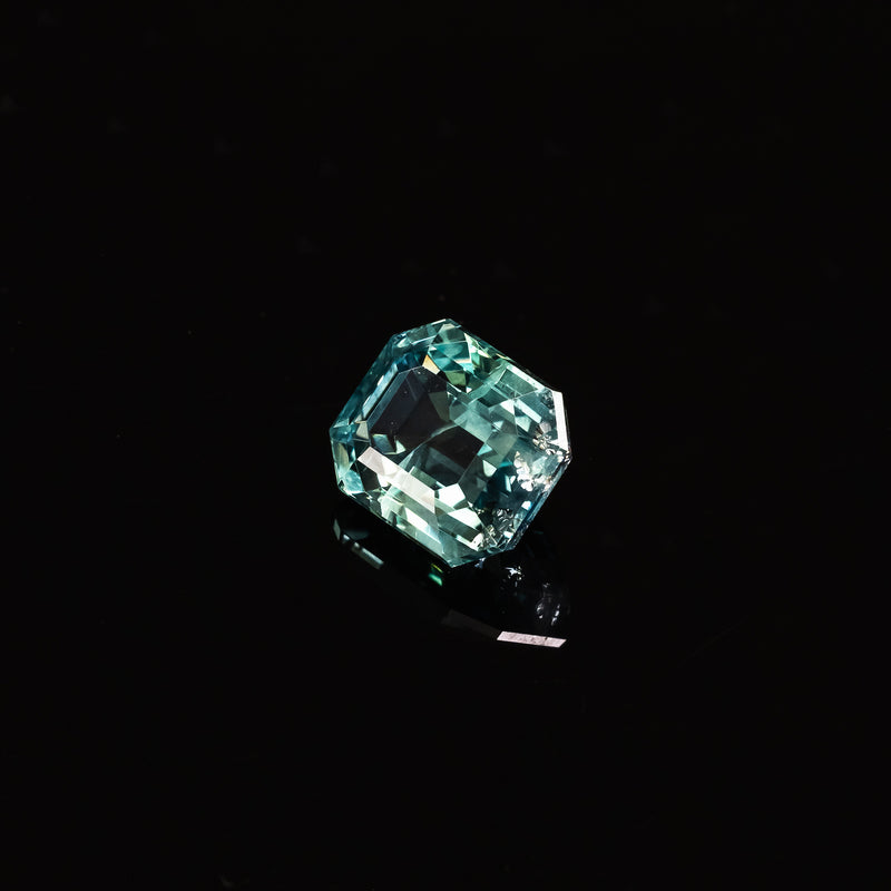 "AYANNA" - EMERALD CUT TEAL MONTANA SAPPHIRE-5