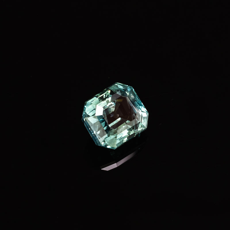 "AYANNA" - EMERALD CUT TEAL MONTANA SAPPHIRE-6