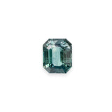 "AYANNA" - EMERALD CUT TEAL MONTANA SAPPHIRE-1