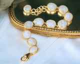 SHADE COLLECTION - 18K GOLD VERMEIL SILVER MOONSTONE BRACELET - BY JORGE REVILLA-1