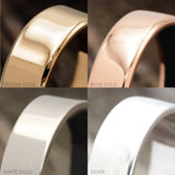 SOLID METAL HAND-TURNED WEDDING BAND-14