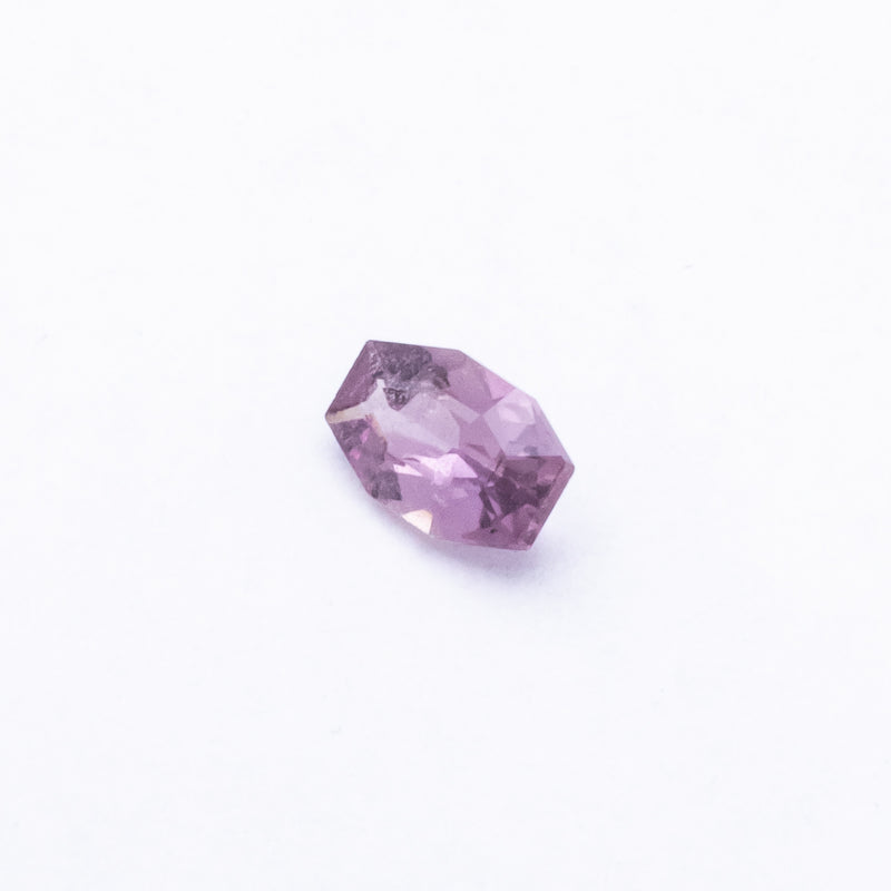 "FREESIA" - ELONGATED OCTAGON DARK PINK MADAGASCAR SAPPHIRE-2