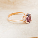 OVAL RHODOLITE GARNET ENGAGEMENT RING WITH DIAMOND ACCENTS-2