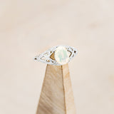 "RELICA" - OVAL WELO OPAL ENGAGEMENT RING WITH DIAMOND ACCENTS-7