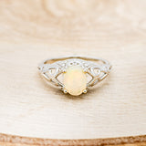 "RELICA" - OVAL WELO OPAL ENGAGEMENT RING WITH DIAMOND ACCENTS-10