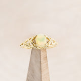 "RELICA" - OVAL WELO OPAL ENGAGEMENT RING WITH DIAMOND ACCENTS-13