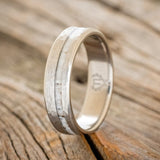 "VERTIGO" - ANTLER WEDDING RING FEATURING A HAMMERED FINISH-1