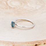 "MON PETIT" - OVAL MONTANA SAPPHIRE SOLITAIRE ENGAGEMENT RING-3