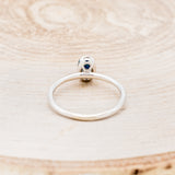 "MON PETIT" - OVAL MONTANA SAPPHIRE SOLITAIRE ENGAGEMENT RING-5