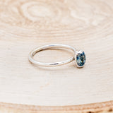 "MON PETIT" - OVAL MONTANA SAPPHIRE SOLITAIRE ENGAGEMENT RING-2