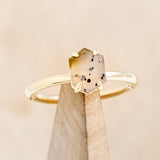 "AURUM" - MONTANA AGATE SOLITAIRE ENGAGEMENT RING-1